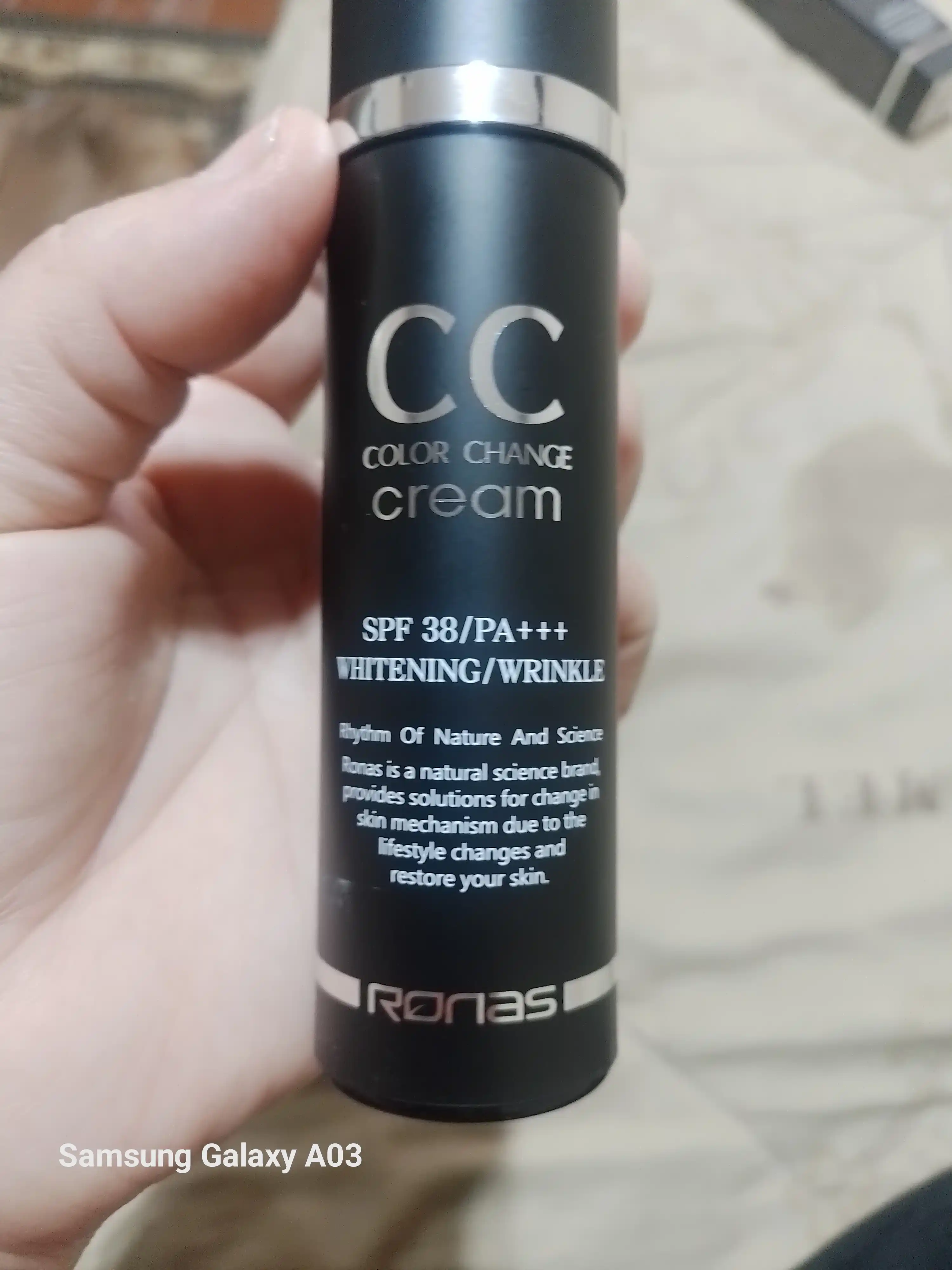 СС-крем подстраивающийся под цвет кожи, Ronas CC cream color change SPF 34/PA, 50 мл