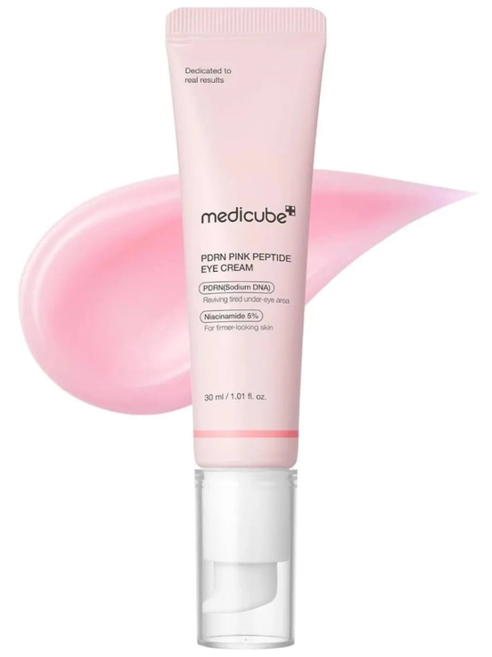 Medicube ko‘z atrofi kremi: peptidli lifting, PDRN bilan tiklovchi,Kojic Acid oqartiruvchi