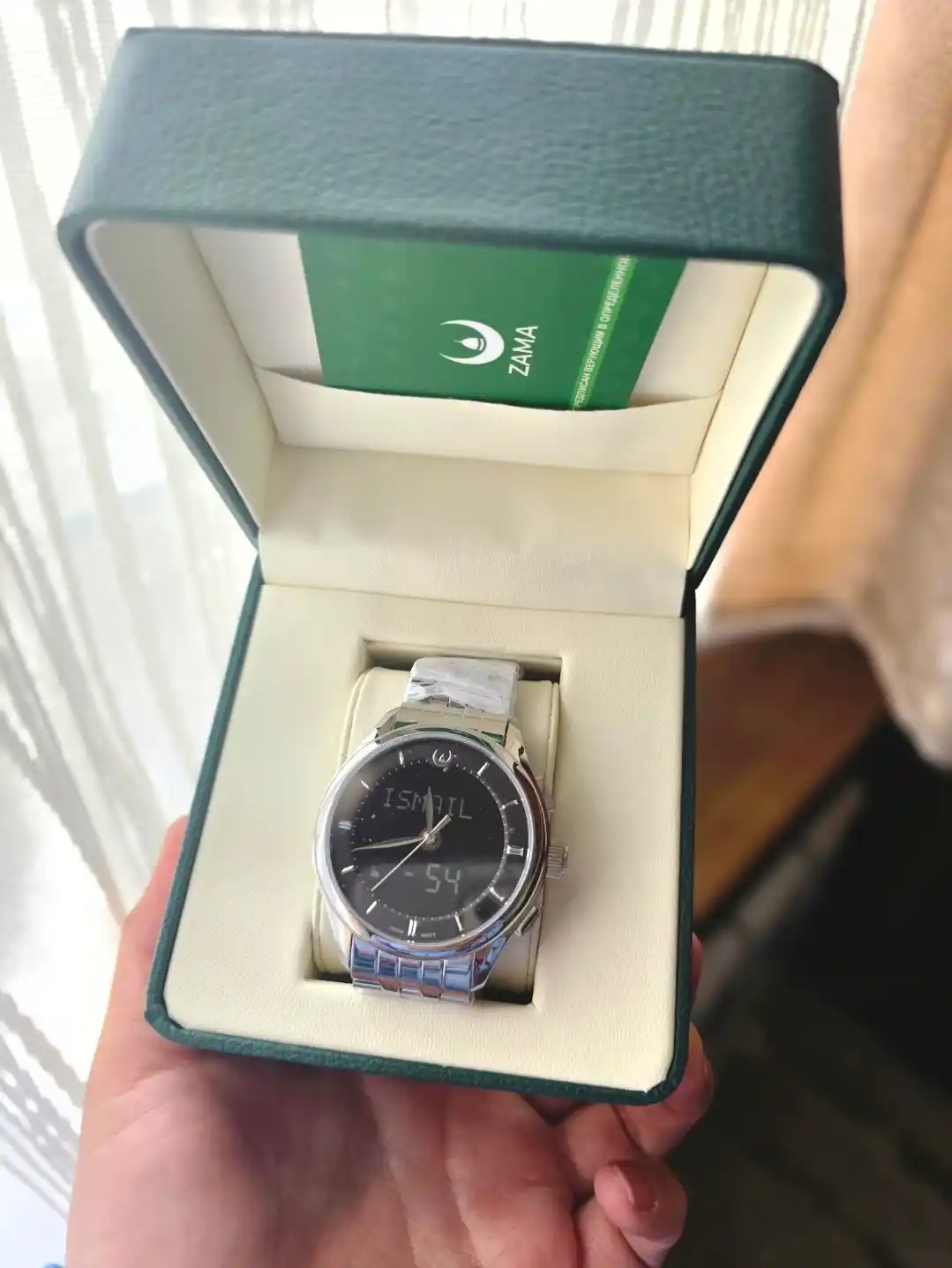 Противоударные часы с сапфировым стеклом ZAMA WATCH, напоминание о времени намаза