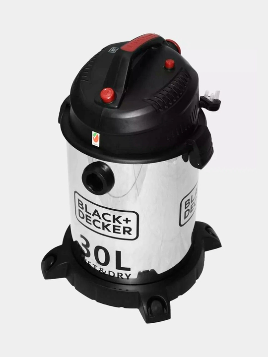 Профессиональный пылесос BLACK+DECKER, 1600 Вт, 30 л, мокрый/сухой