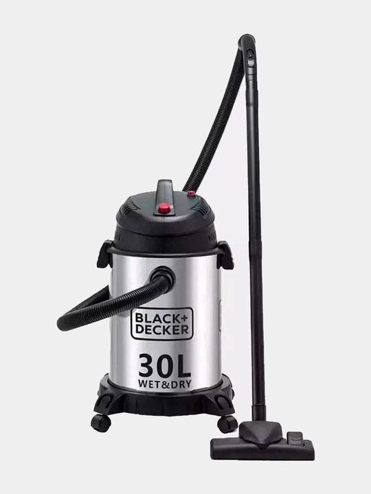 Профессиональный пылесос BLACK+DECKER, 1600 Вт, 30 л, мокрый/сухой