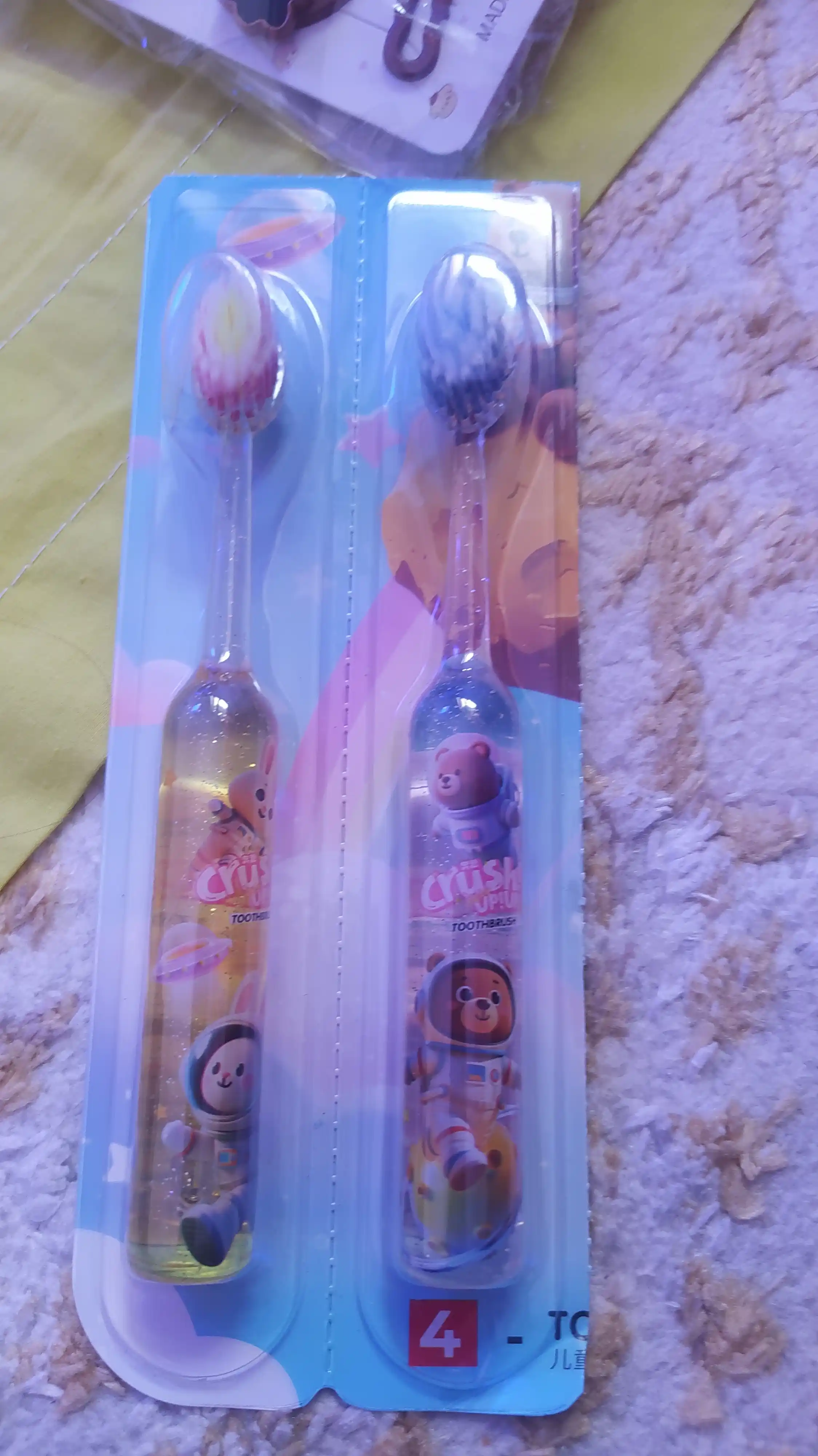 Детские зубные щетки для мягких волосатых чувствительных срезов, безопасный , 1 пара, 2+