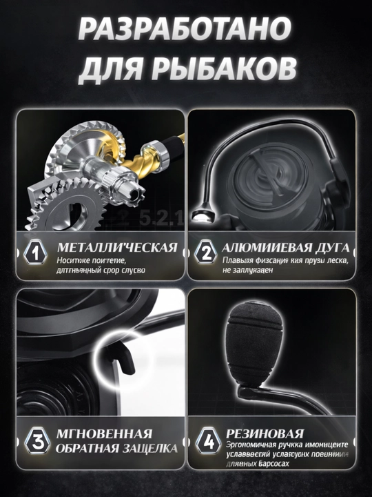Катушка для спиннинга для рыбалки фидера