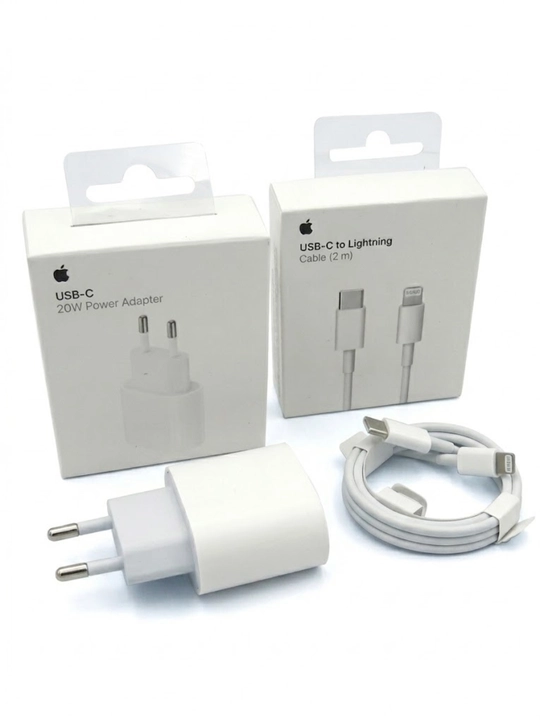 To‘plam Quvvat Apple 20Vt+ 2 METR Type-C to Lightning/ Type-C Type-C kabeli