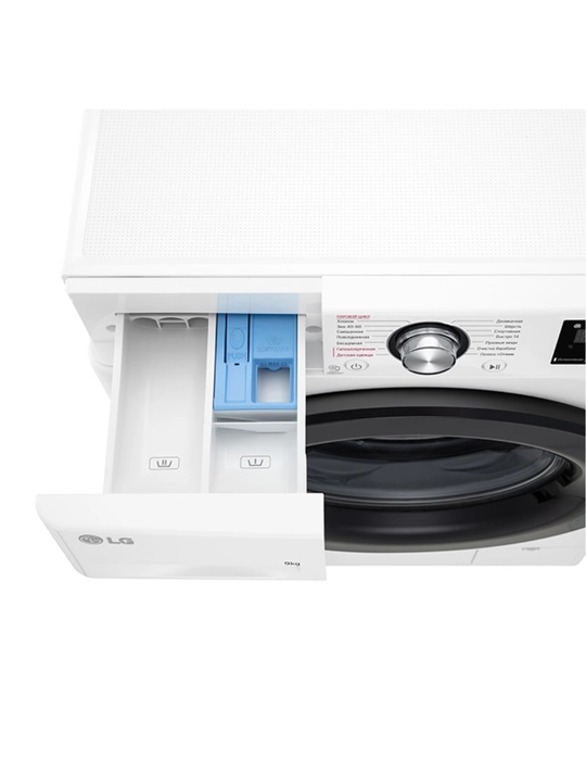 LG kir yuvish mashinasi, 9 kg, F2V3FS6W - AIDDTM SteamTM, nafis dizayn