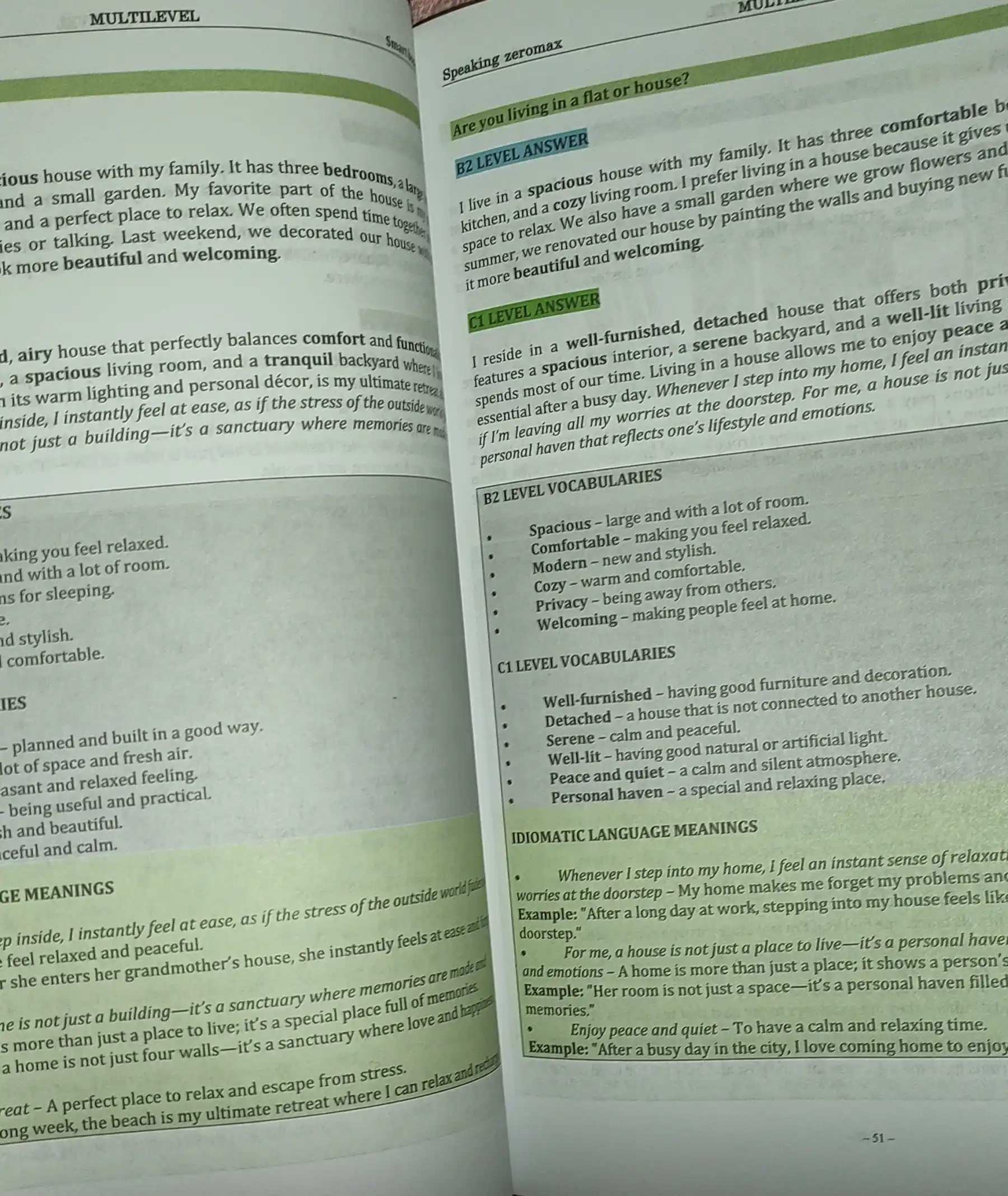 Multilevel Speaking Zeromax