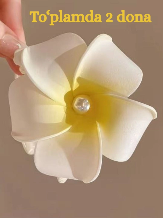 Заколка для волос в виде гавайского цветка, женская заколка цветок, Plumeria