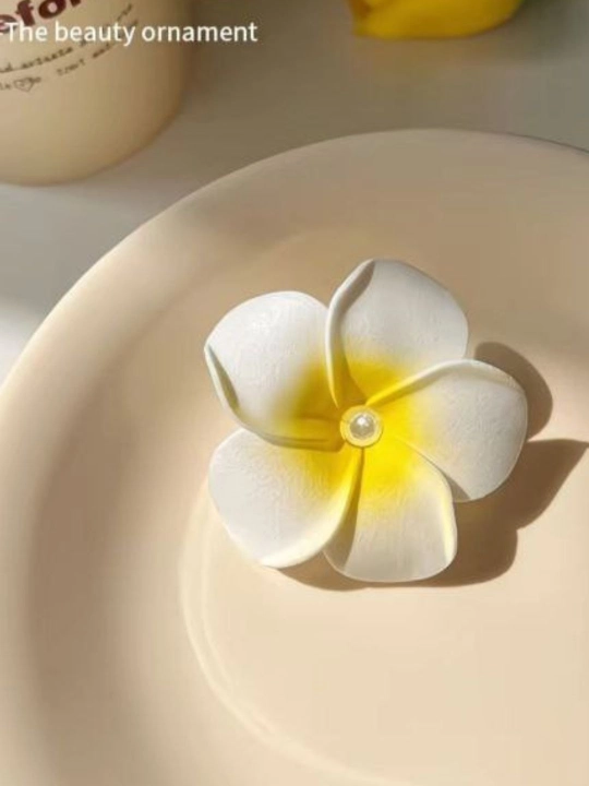 Заколка для волос в виде гавайского цветка, женская заколка цветок, Plumeria