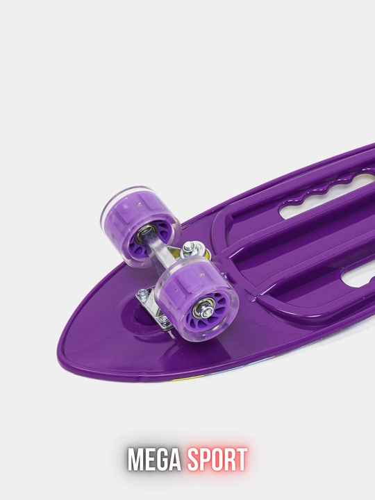 Skateboard penni bord, LED g‘ildirakli, rangli dizayn