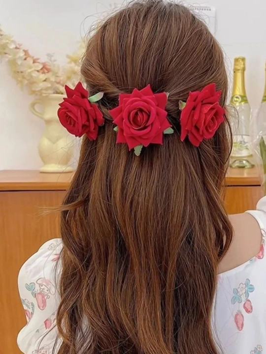 Заколка для волос в виде гавайского цветка, женская заколка цветок, Plumeria