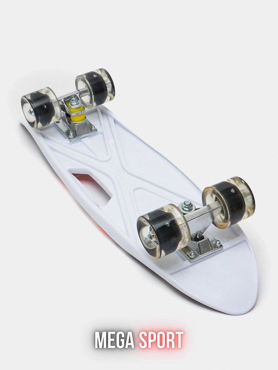 Skateboard penni bord, LED g‘ildirakli, rangli dizayn