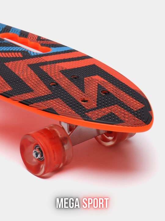 Skateboard penni bord, LED g‘ildirakli, rangli dizayn