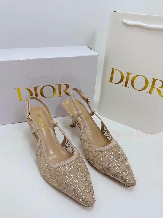 Женские туфли slingback – сетка с камнями, элегантный дизайн 36–40 - 