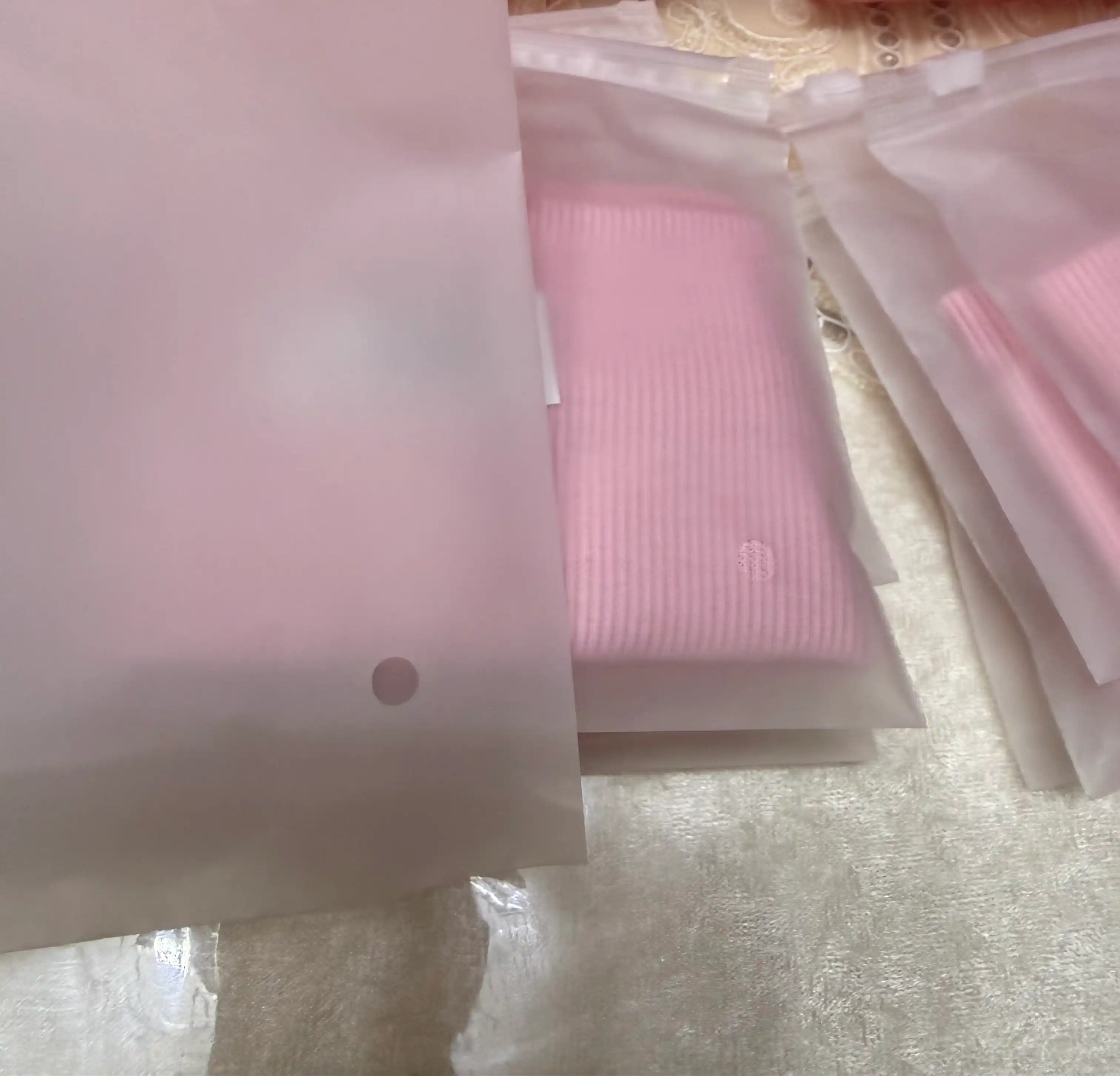 Zip Lock qadoqlash, aksessuarlarni saqlash uchun paketlar, 50 dona