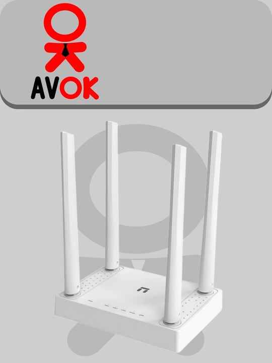Netis W4, N300 simsiz router, 5dBi, 2xFE LAN, 1xFE WAN bo‘yicha 4 ta antenna