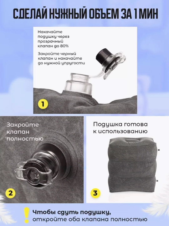 Подушка для самолета, подушка под ноги, подушка для путешествий и перелетов