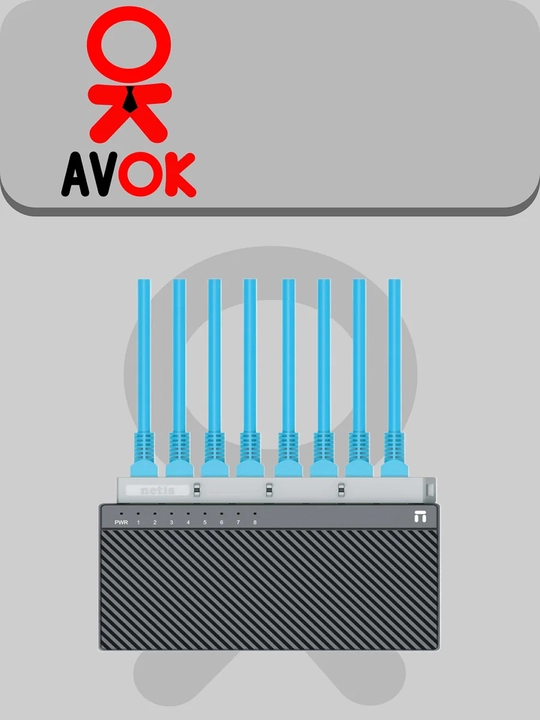 Boshqarilmaydigan Netis ST3108S kommutatori, 8 portli 10/100 Mbit/s, Green Ethernet texnologiyasi