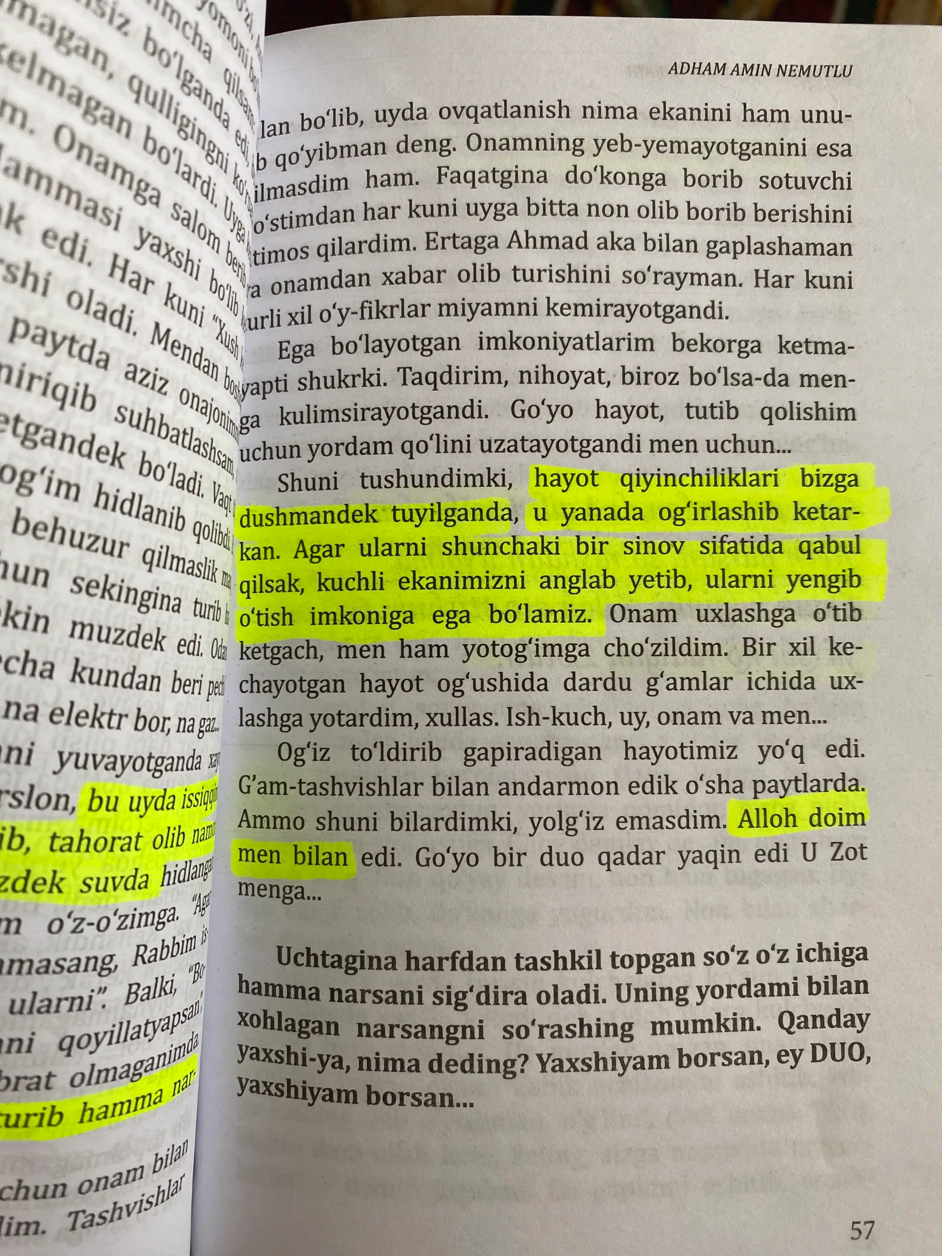 Duo taqdirni o'zgartiradi. Atham Amin Nemutlu: Gologrammali. Diniy qo‘mita ruhsati bor