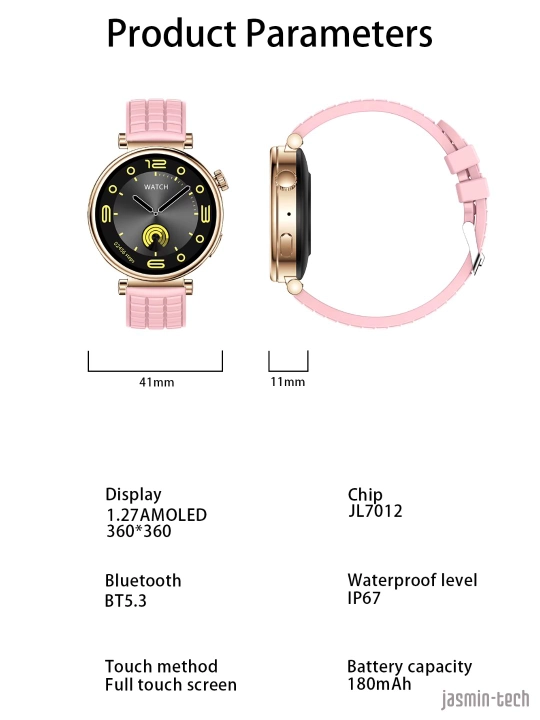 Ayollar AQLLI SOATi (smart watch), AMOLED, simsiz quvvatlash