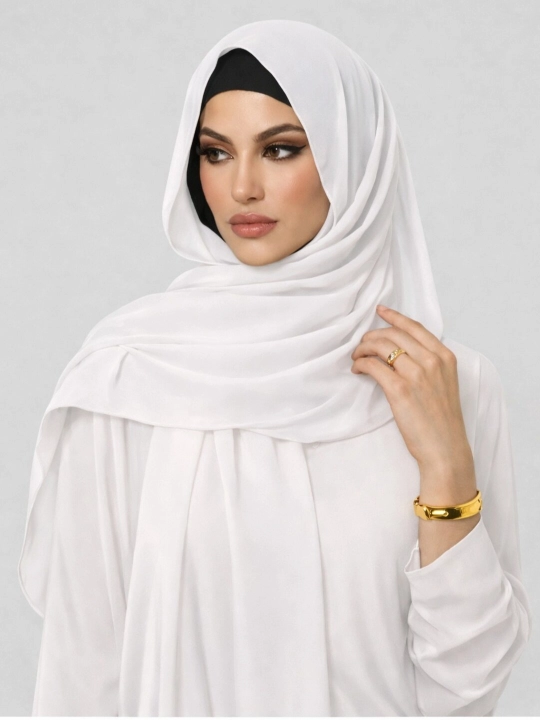 Krep-shifondan ayollar sharfi, ro‘mol, hijob, hadya uchun sharf 180*75