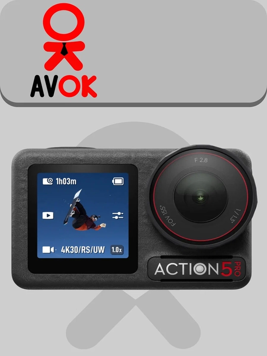 DJI Action 5 Pro Standard Combo jangovar kamerasi, 4K video, OLED displeylar, RockSteady va HorizonS