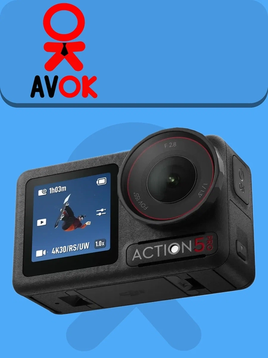 DJI Action 5 Pro Standard Combo jangovar kamerasi, 4K video, OLED displeylar, RockSteady va HorizonS