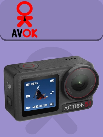 DJI Action 5 Pro Standard Combo jangovar kamerasi, 4K video, OLED displeylar, RockSteady va HorizonS