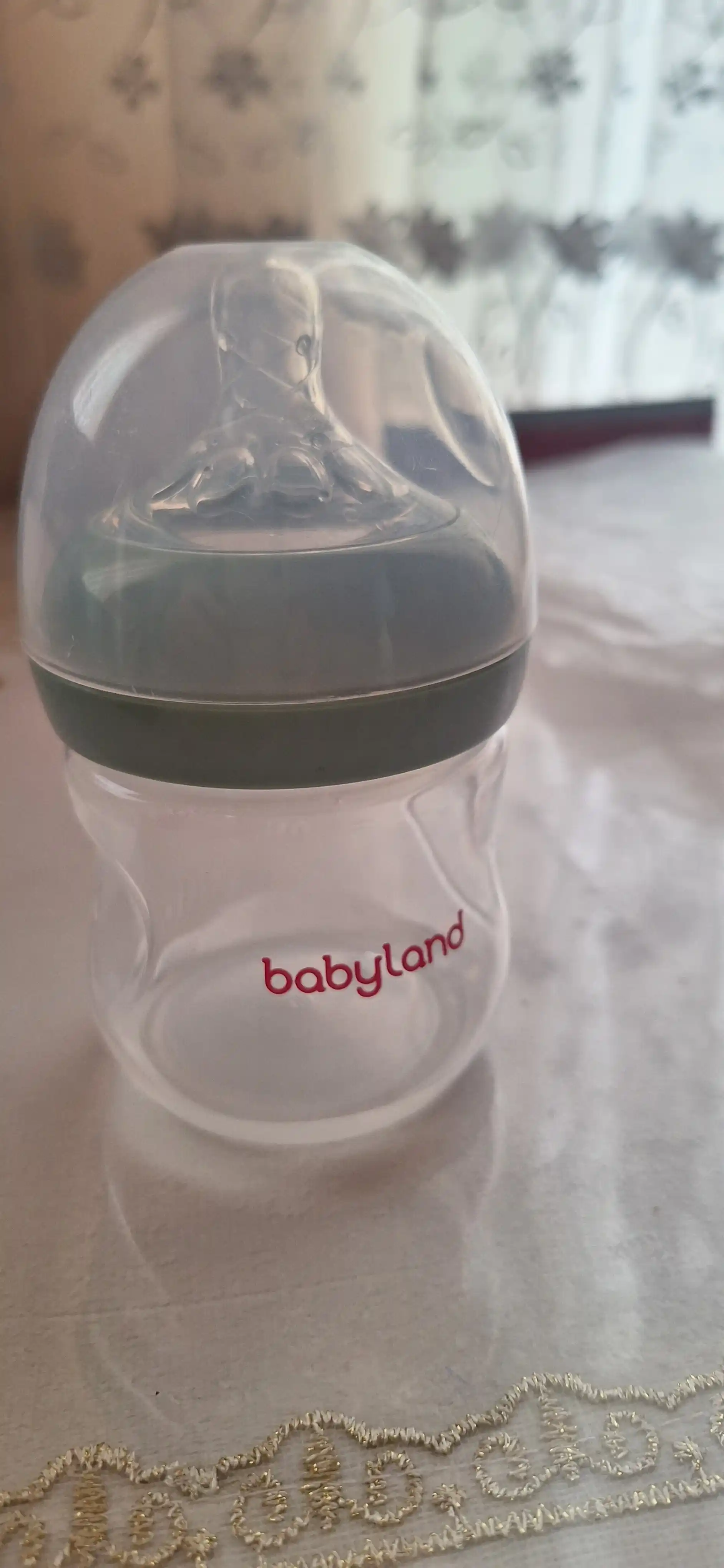 BabyLand tabiiy silikonli butilka, chaqaloqlarni ovqatlantirish uchun, 125, 260 ml hajmli