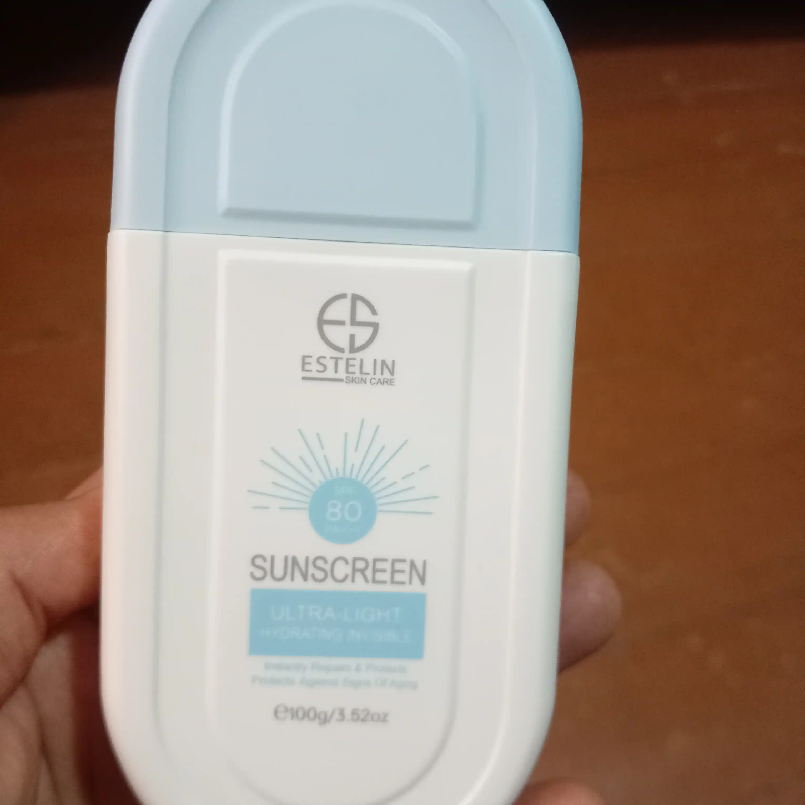 Quyoshdan himoyalovchi krem Estelin, SPF yuz va tana uchun krem, oqartiruvchi 100, 50 g