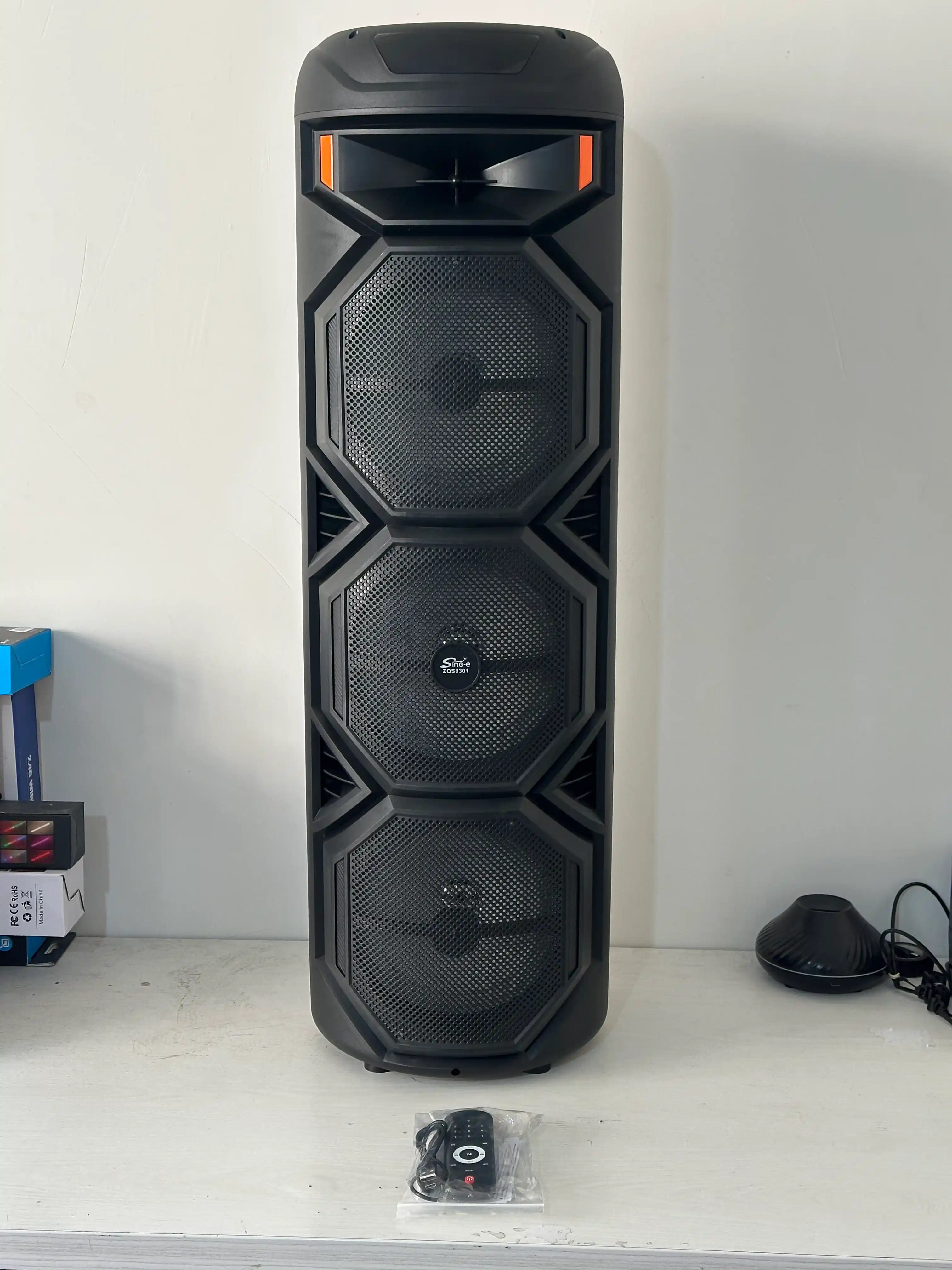 Portativ karnay, Bluetooth simsiz karaoke, mikrofonli, masofadan boshqarish pulti bilan
