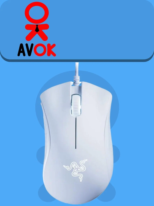 Simli o‘yin sichqonchasi Razer DeathAdder Essential, 6400 DPI, optik, USB, oq