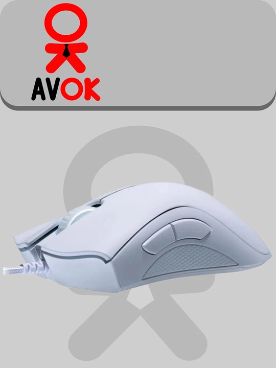 Simli o‘yin sichqonchasi Razer DeathAdder Essential, 6400 DPI, optik, USB, oq