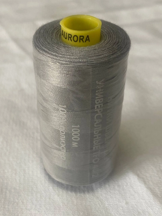 Нитки для швейных машин Aurora TFO 40/2, нитки для шитья катушка 1000 метров
