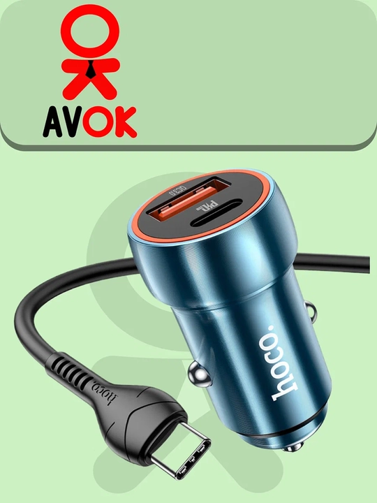 Z46 Blue Shield avtomobil quvvatlagichi, QC3.0, kabel to‘plami, to‘q ko‘k