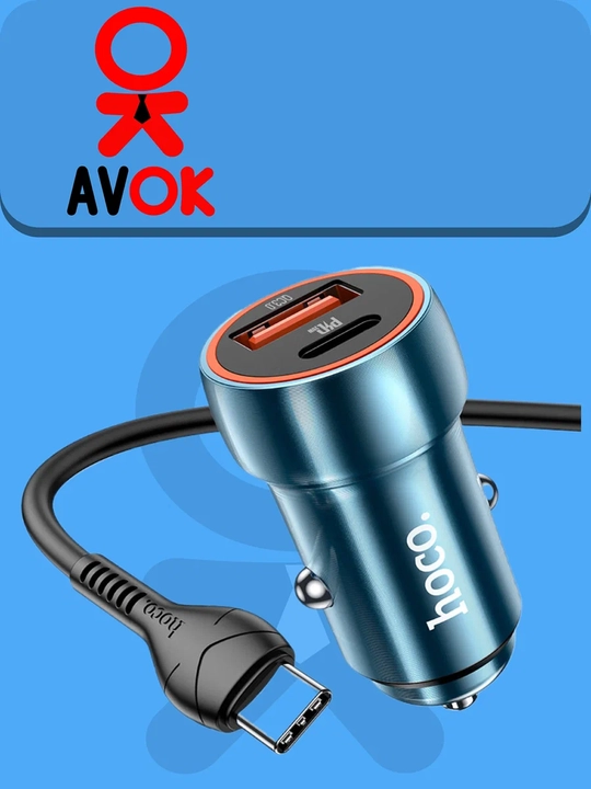 Z46 Blue Shield avtomobil quvvatlagichi, QC3.0, kabel to‘plami, to‘q ko‘k