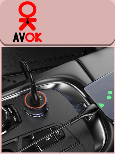 Z46 Blue Shield avtomobil quvvatlagichi, QC3.0, kabel to‘plami, to‘q ko‘k