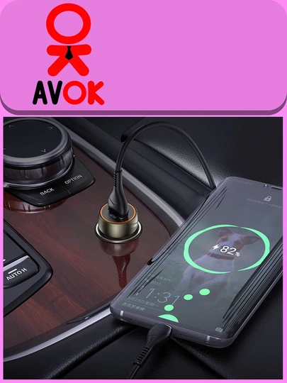 Z46 Blue Shield avtomobil quvvatlagichi, QC3.0, kabel to‘plami, to‘q ko‘k