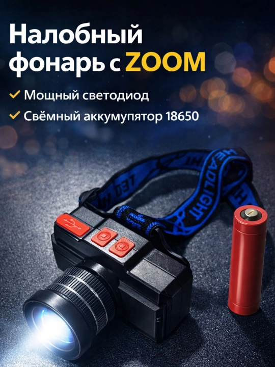Налобный фонарь YESNICE YES-621 - 