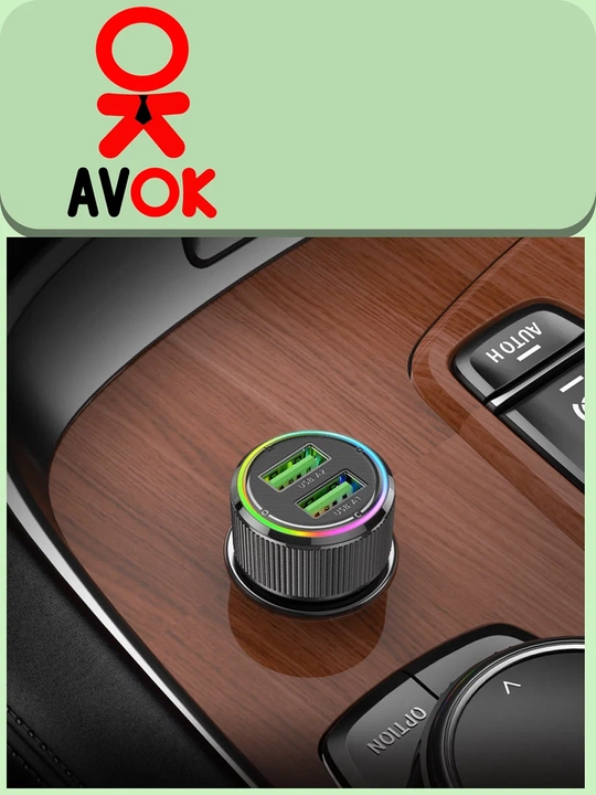 NZ14 Guerrero avtomobil quvvatlagichi, 36 Vt, 2×USB-A, kabel to‘plami, qora