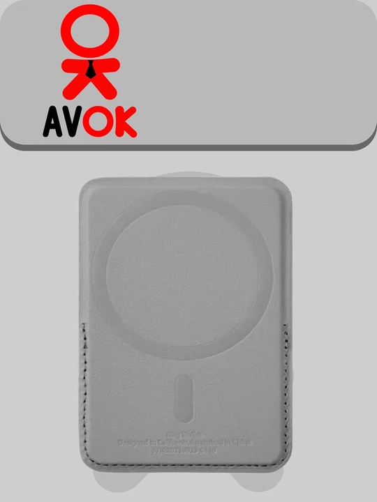 WiWU Mag Wallet MW-001 magnitli hamyon-podstavkasi, karta tutqichli, to‘q kulrang