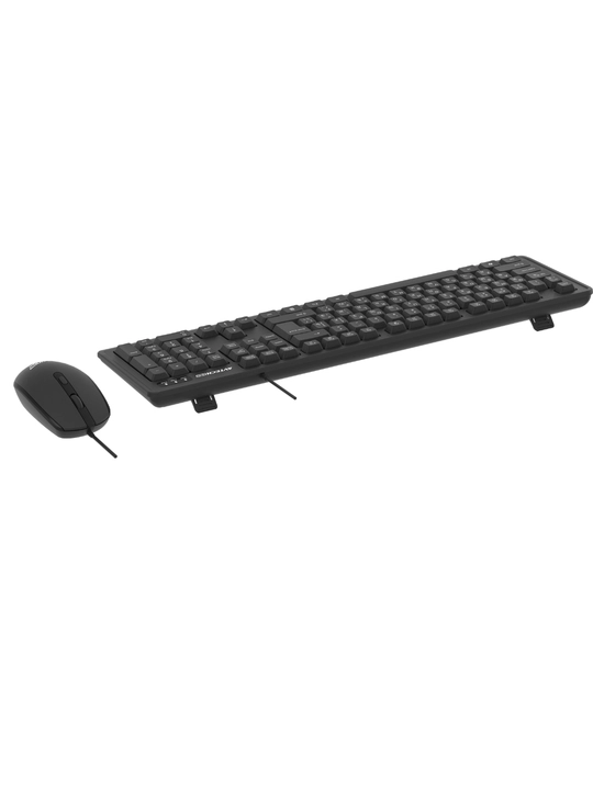 Клавиатура и мышь, AVTECH PRO C305, черны/белый, для офиса