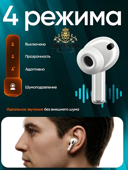 Simsiz quloqchinlar Pods Pro 2 sensorli, iPhone va Android uchun bluetooth