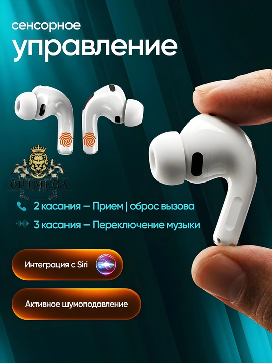 Simsiz quloqchinlar Pods Pro 2 sensorli, iPhone va Android uchun bluetooth