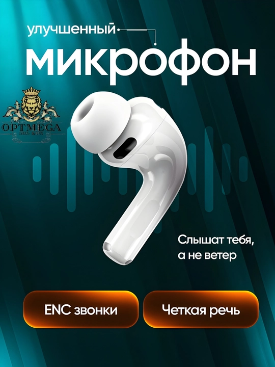 Simsiz quloqchinlar Pods Pro 2 sensorli, iPhone va Android uchun bluetooth