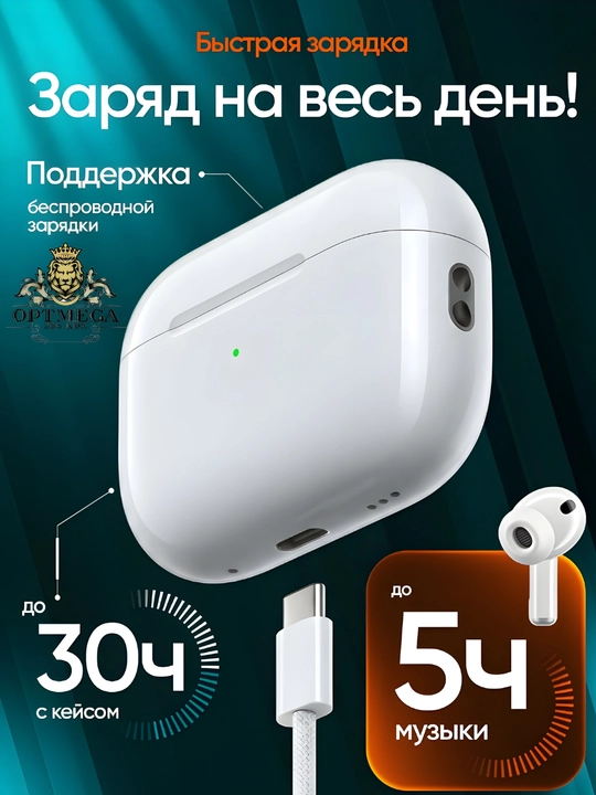 Simsiz quloqchinlar Pods Pro 2 sensorli, iPhone va Android uchun bluetooth
