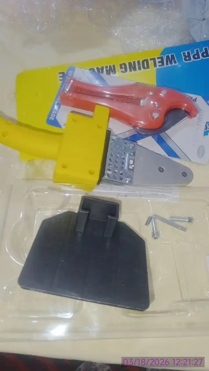 Plastik quvurlarini payvandlash uchun santexnik dazmol, utuk santexnik