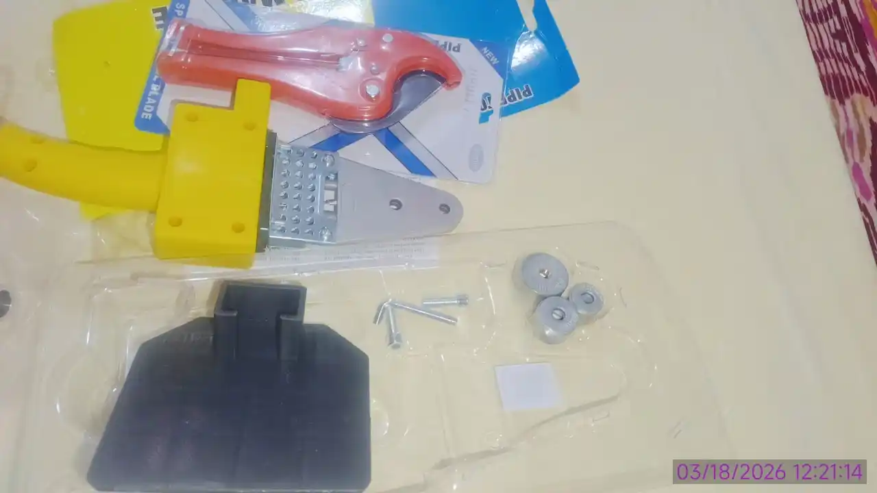 Plastik quvurlarini payvandlash uchun santexnik dazmol, utuk santexnik