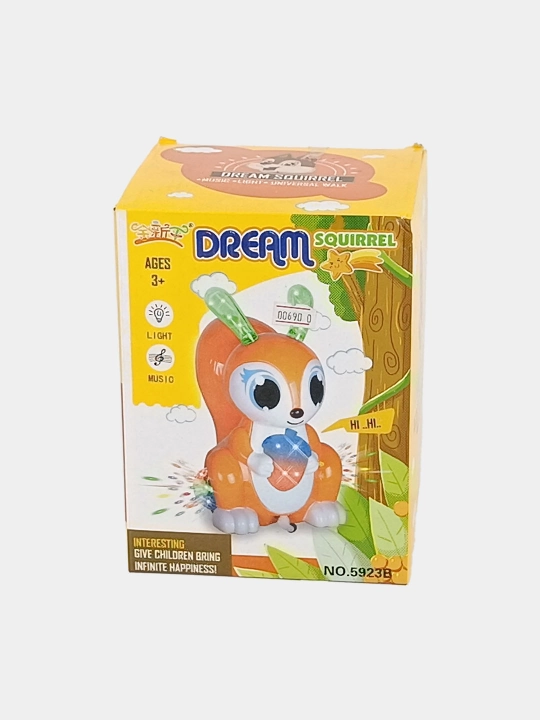 Dream Squirrel musiqali va chiroqli rivojlantiruvchi o'yinchoq sincap