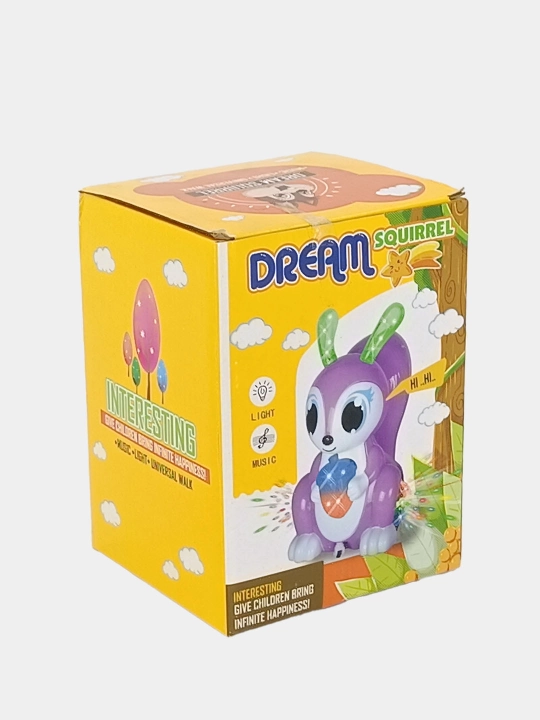 Dream Squirrel musiqali va chiroqli rivojlantiruvchi o'yinchoq sincap
