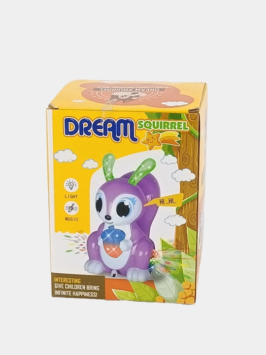 Dream Squirrel musiqali va chiroqli rivojlantiruvchi o'yinchoq sincap